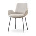 Nora-Eef eetkamerstoel beige gemêleerd - zwart onderstel