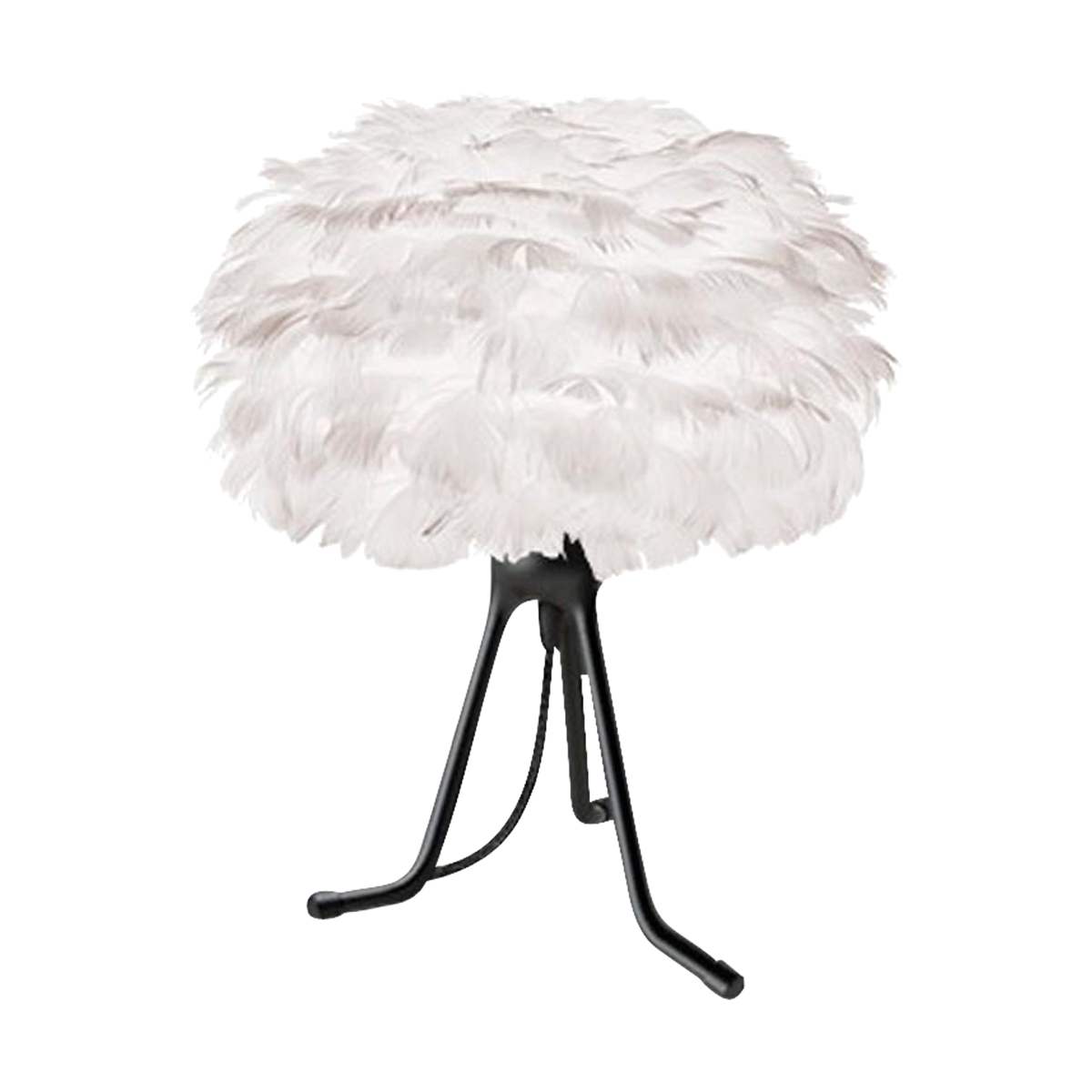 Eos Micro tafellamp white - met verstelbare tafelstandaard zwart - Ø 22 cm