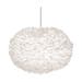 Eos X-large hanglamp white - met koordset zwart - Ø 75 cm