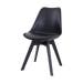 Madera eetkamerstoel zwart - zwart onderstel