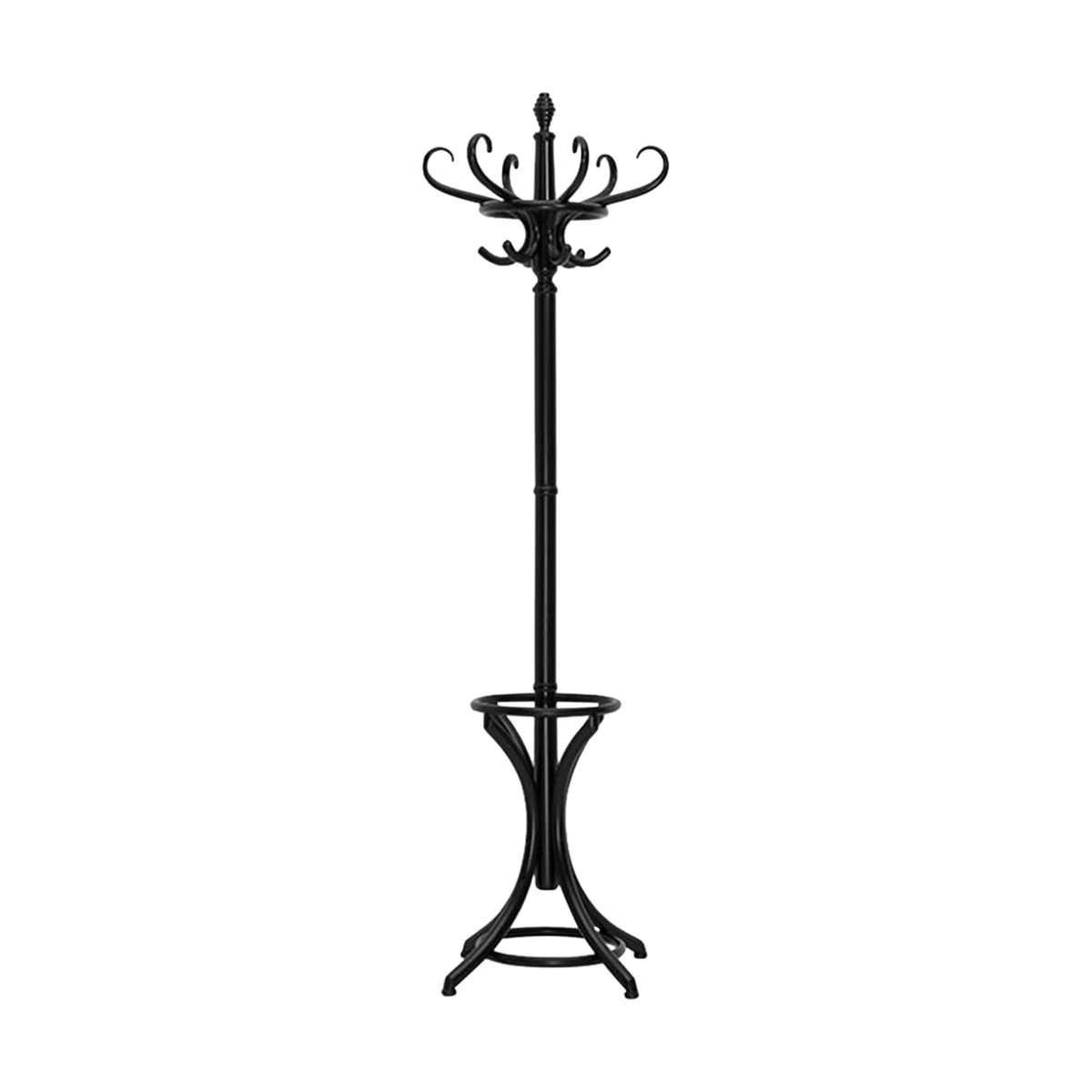 Zich voorstellen Ontvanger Regenjas Alice houten staande kapstok zwart - 185 cm | Gewoonstijl