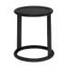 Lucien houten bijzettafel zwart - Ø 50 cm