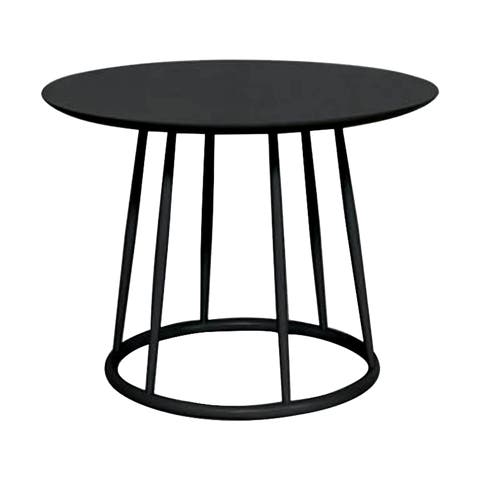 Lio houten salontafel zwart - Ø 60 cm