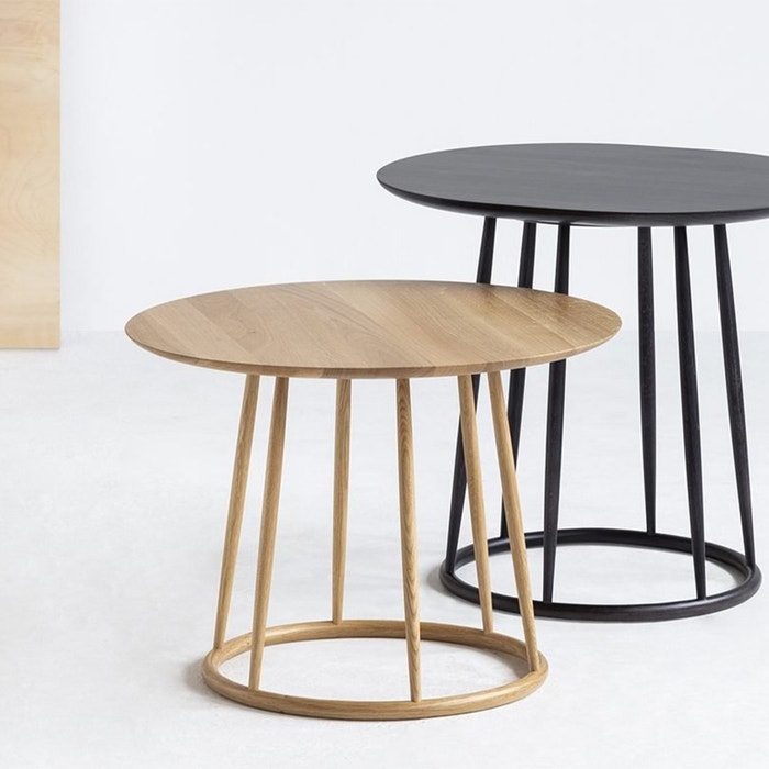 Lio houten salontafel zwart - 60 | Gewoonstijl