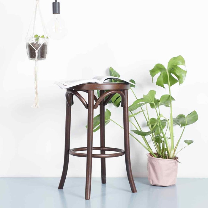 Diana houten barkruk walnoot - 61 cm - thonet - kookeiland - retro - klassiek