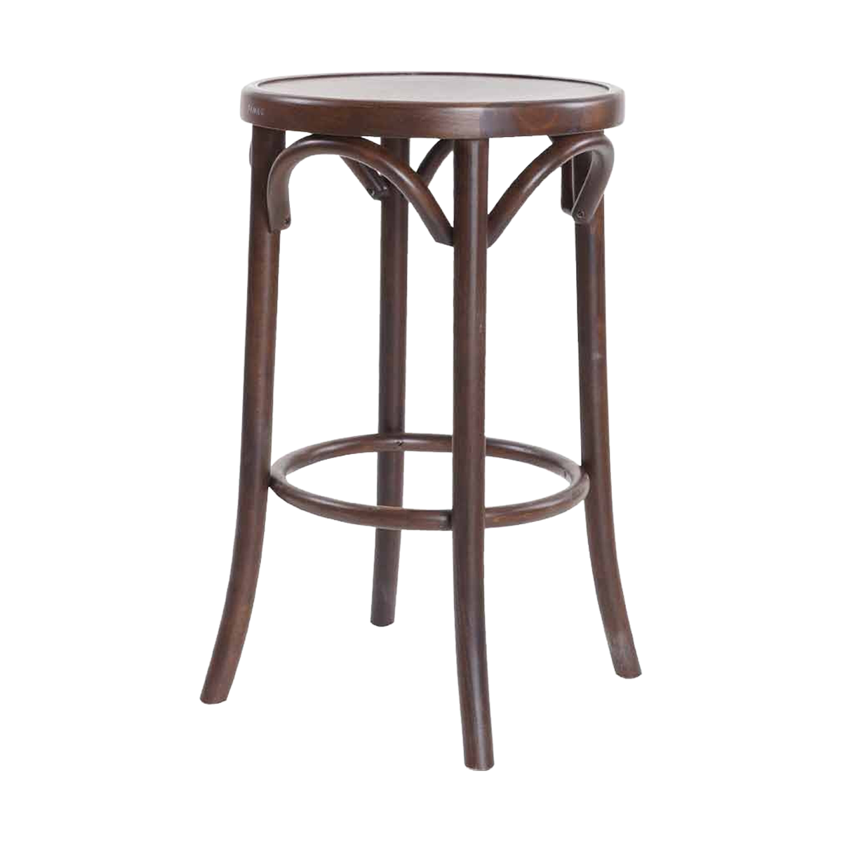 Diana houten barkruk walnoot - 61 cm