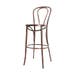 Vienna Thonet No. 18 houten barkruk walnoot - 75 cm