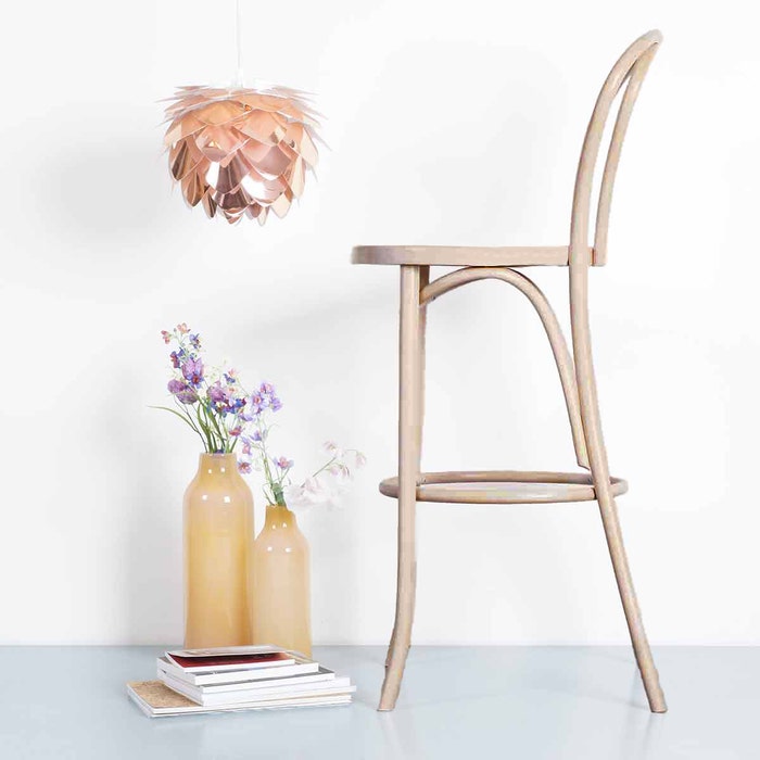 Vienna Thonet No. 18 houten barkruk whitewash - 75 cm - cafe - bar - retro - buighout