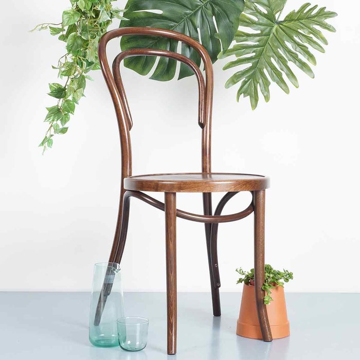 Vienna Thonet No. 14 houten bistrostoel walnoot - eetkamerstoel - design - eettafelstoel - bistro stoel - klassiek - bruin - cafe stoel