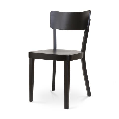 Fergus houten eetkamerstoel zwart gebeitst