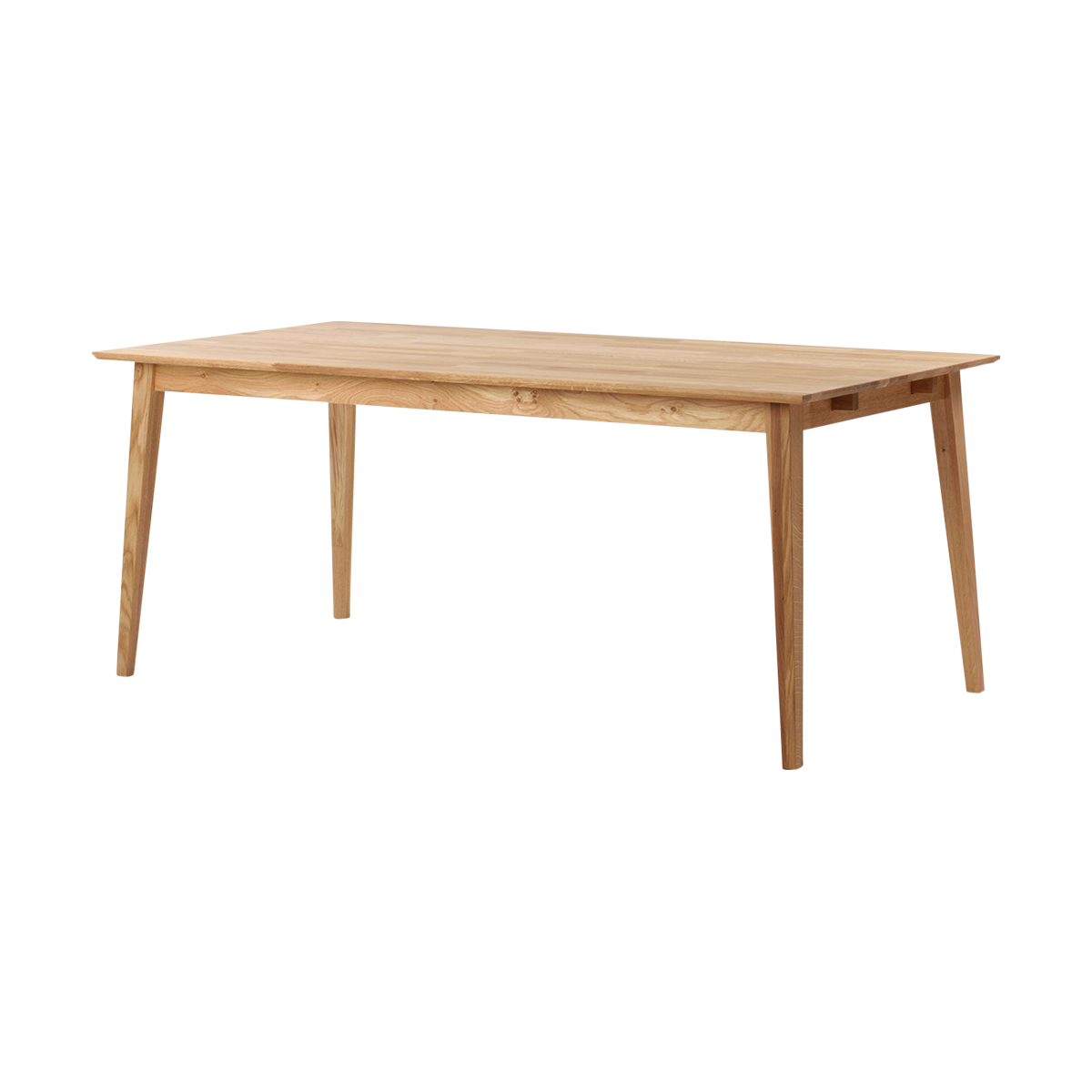 verlengbare houten eettafel naturel 180 x 90 cm | Gewoonstijl