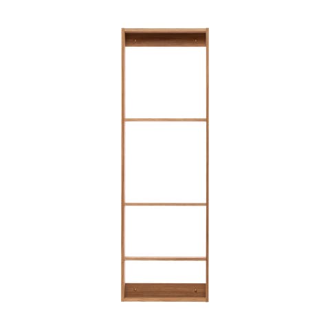 Foursquare - Eikenhouten wandkast - H100 x B32 x D9 cm