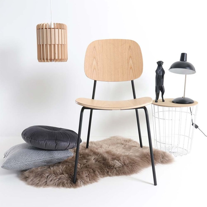 Luna houten eetkamerstoel naturel plywood 
