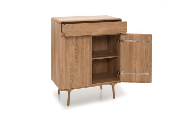 Fawn cabinet houten opbergkast naturel - 90 x 110 cm - kledingkast - design