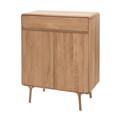 Fawn cabinet houten opbergkast naturel - 90 x 110 cm