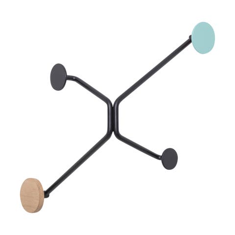 Hook coat rack outer corners - wandkapstok green