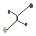 Hook coat rack outer corners - wandkapstok black