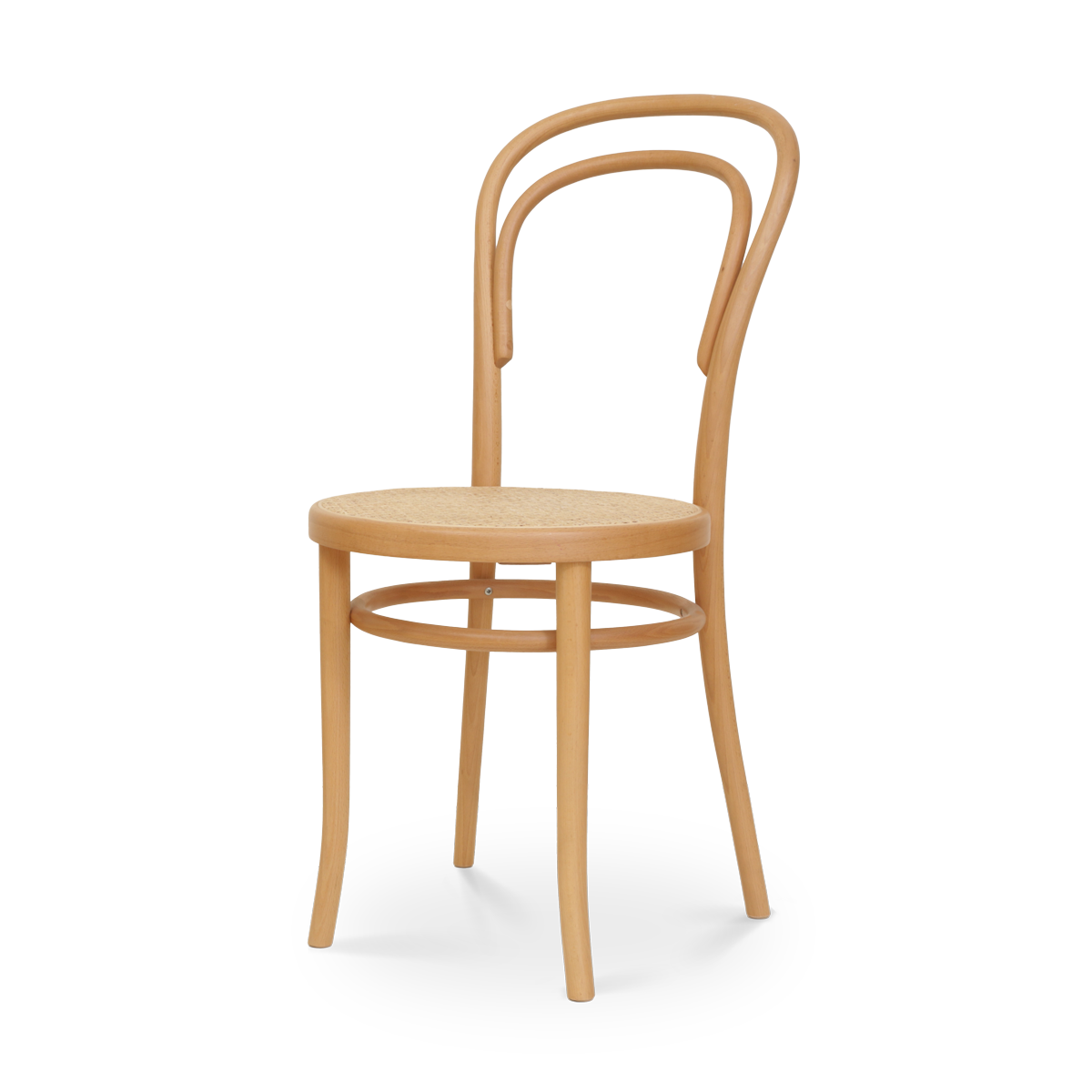 Vienna Thonet No. 14 houten bistrostoel naturel - met rotan zitting