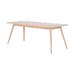 Stafa table houten eettafel whitewash - 160 x 90 cm