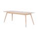 Stafa table houten eettafel whitewash - 180 x 90 cm