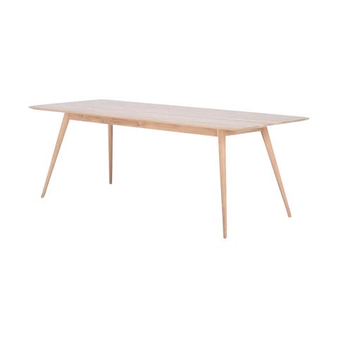 Stafa table houten eettafel whitewash - 200 x 90 cm