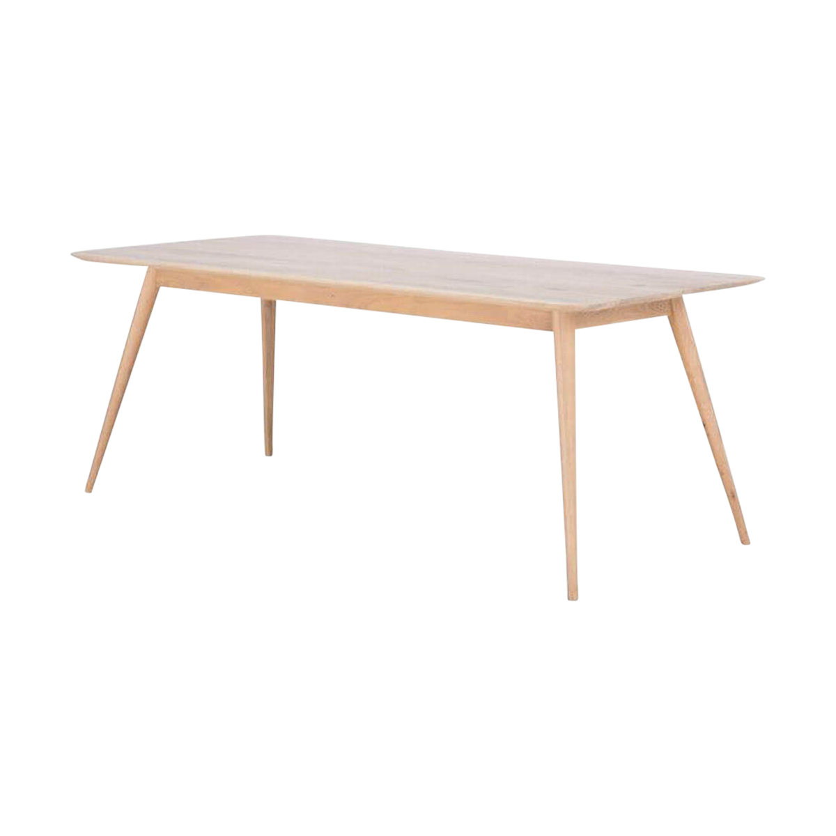 Stafa table houten eettafel whitewash - 180 x 90 cm