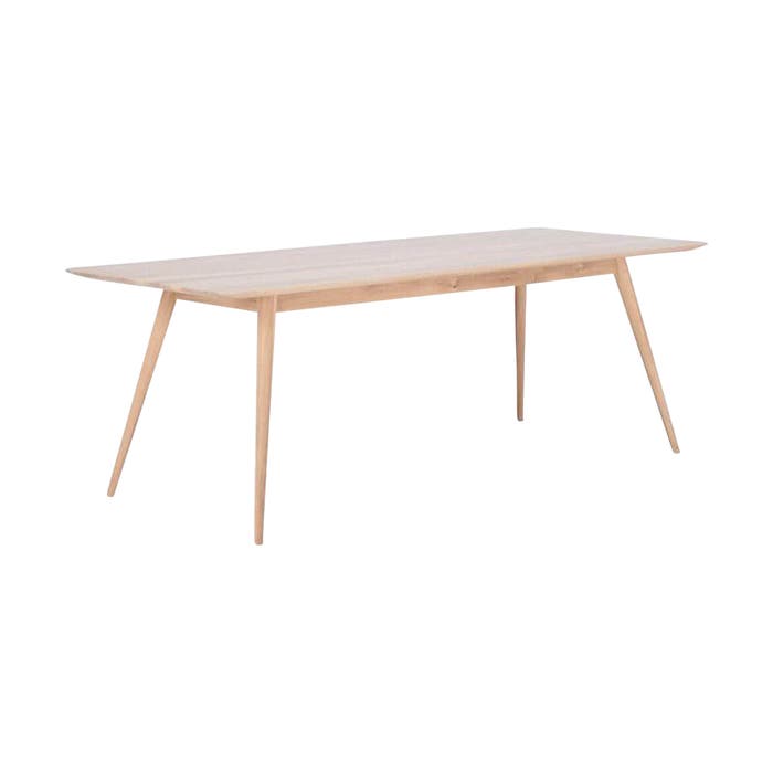 Stafa table houten eettafel whitewash - 220 x 90 cm