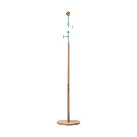 Hook coat stand houten staande kapstok green - 170 cm
