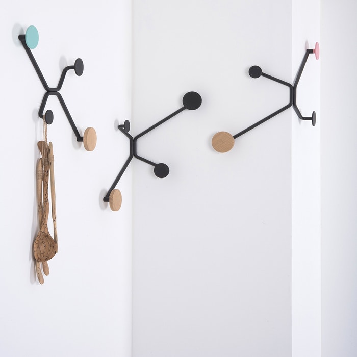 Hook coat rack straight walls - wandkapstok green  - groene - kapstok