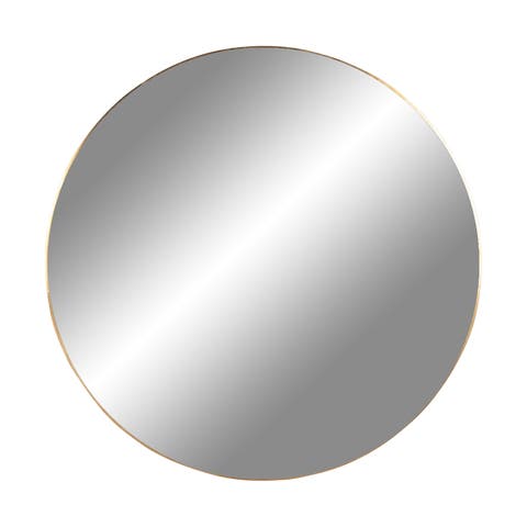 Eveline ronde wandspiegel goud - Ø 100 cm