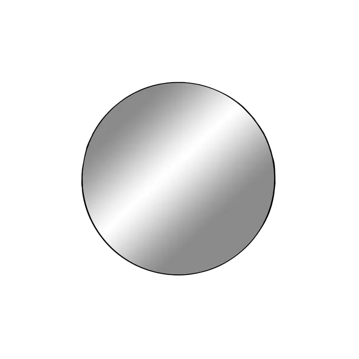 Eveline ronde wandspiegel zwart - Ø 40 cm - spiegel -industrieel - hal - in woonkamer - kleine - aan de muur