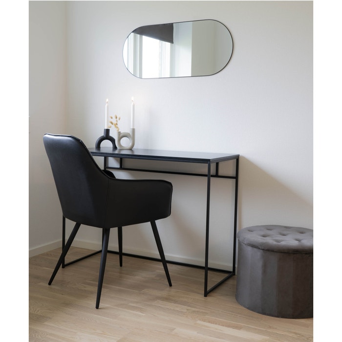 Karen metalen bureau zwart - 100 x 45 cm - buro