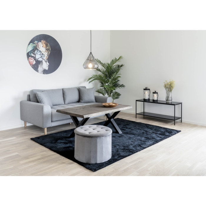 Karen houten wandkast zwart - 100 x 36 cm - tv meubel - televisie - industriele