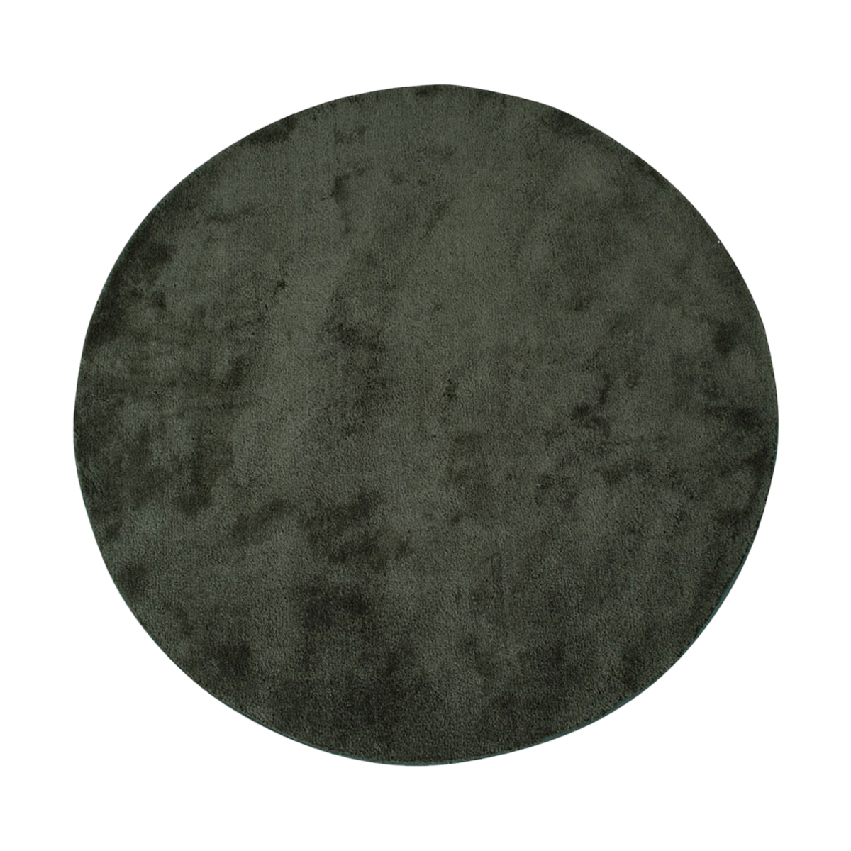 Vajen vloerkleed mosgroen - Ø 120 cm