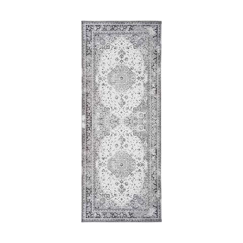 Valerie vloerkleed zwart - 200 x 80 cm