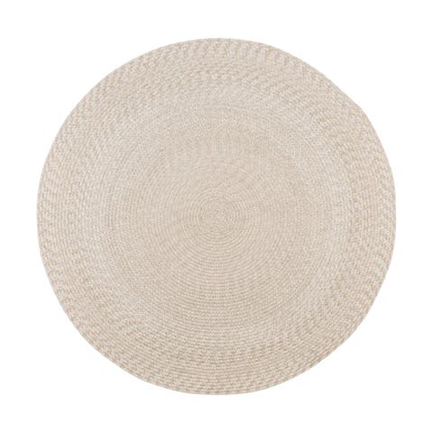 Macy vloerkleed zand - Ø 120 cm