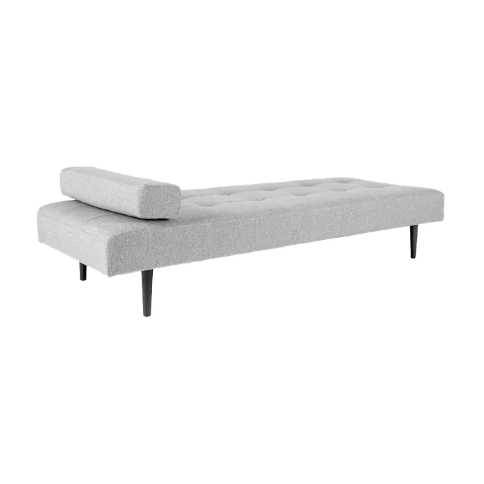 Liselot daybed lichtgrijs - 200 x 80 cm - gestoffeerd - chaise lounge - sofa - lounge bank