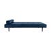 Liselot velvet daybed donkerblauw - 200 x 80 cm