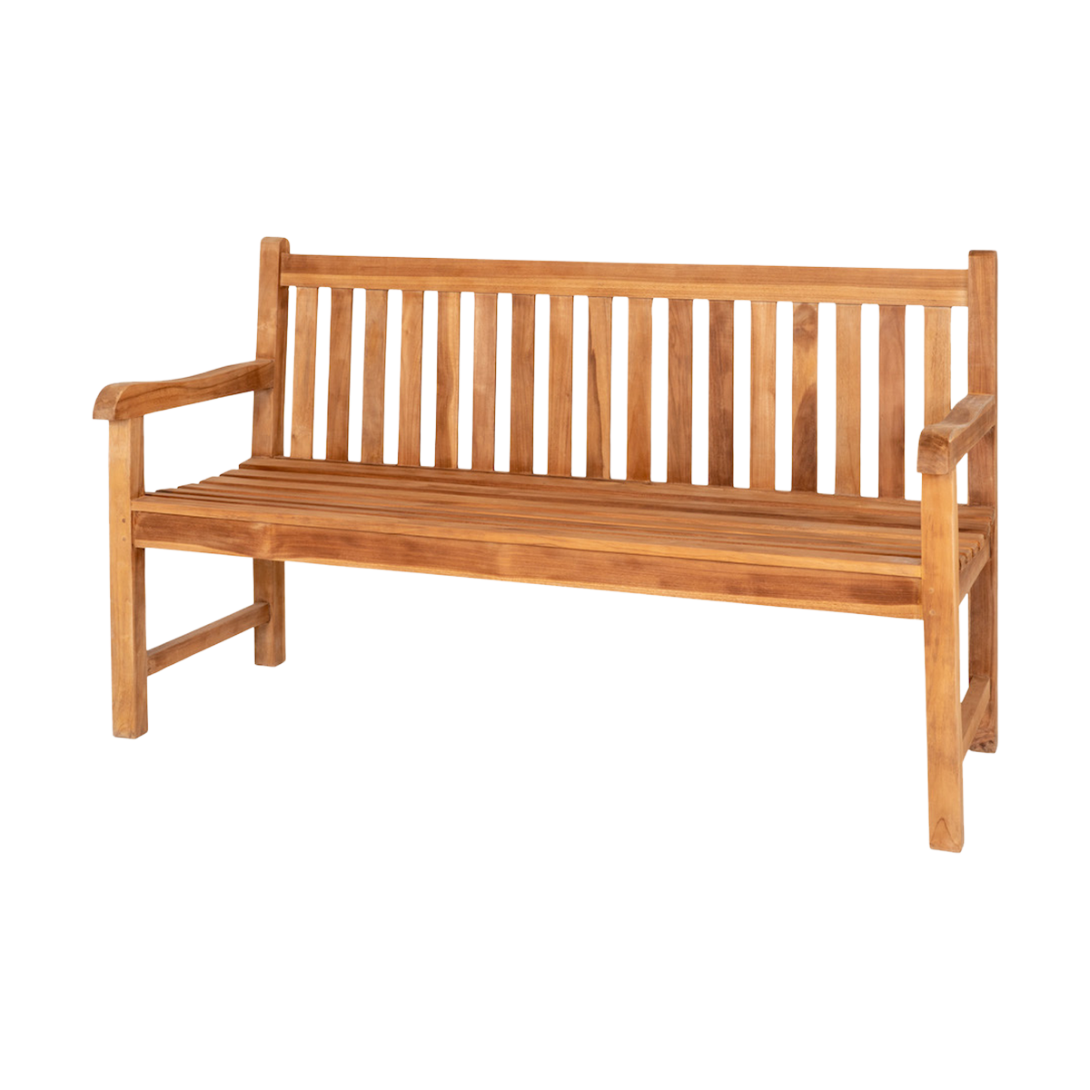 Lena houten tuinbank naturel - 150 x 60 cm