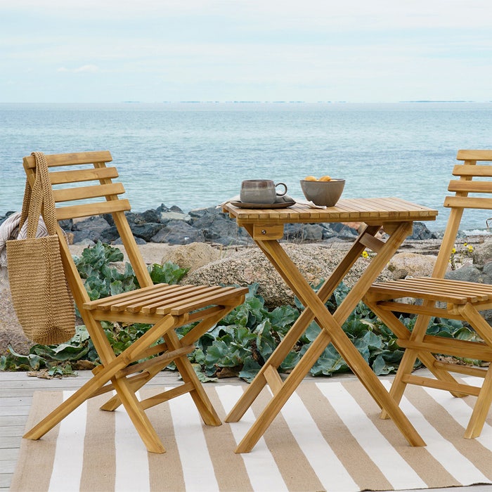 Stagecaptain Hirschgarten Houten Tuinset Voor Balkon 110 Cm - Biertafelset Met 2 Banken En Tafel
