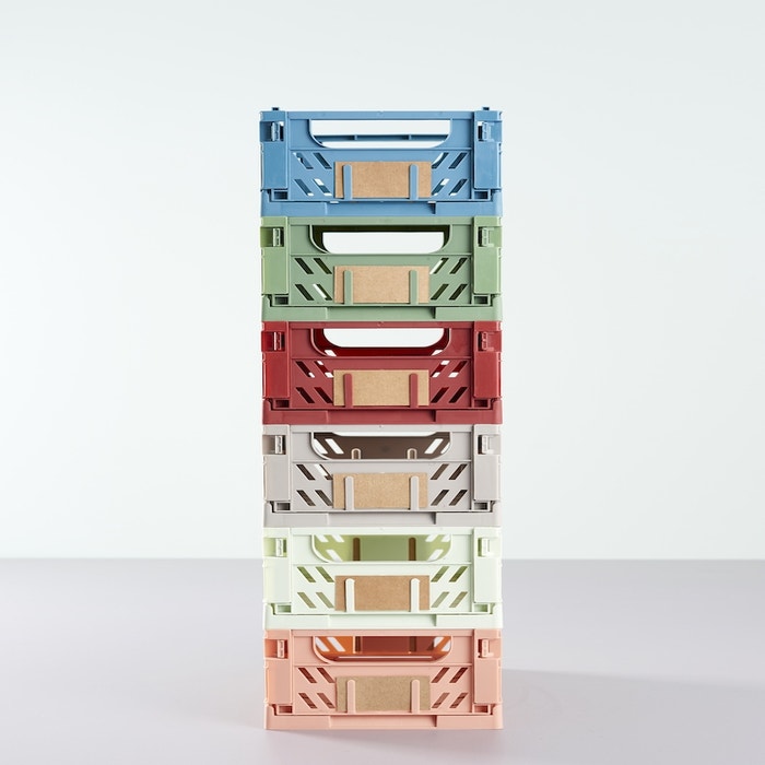 Luuk opvouwbaar krat rood - 33 x 24,5 cm - opbergbox
