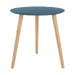 Esma houten bijzettafel blauw - Ø 40 cm