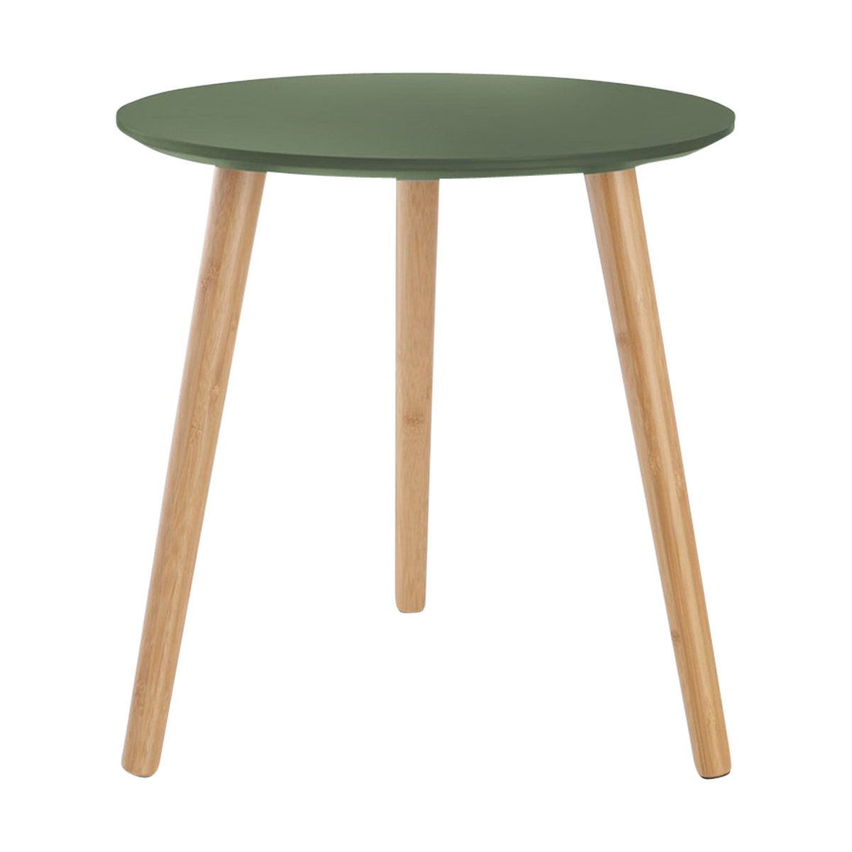 Esma houten bijzettafel groen - Ø 40 cm