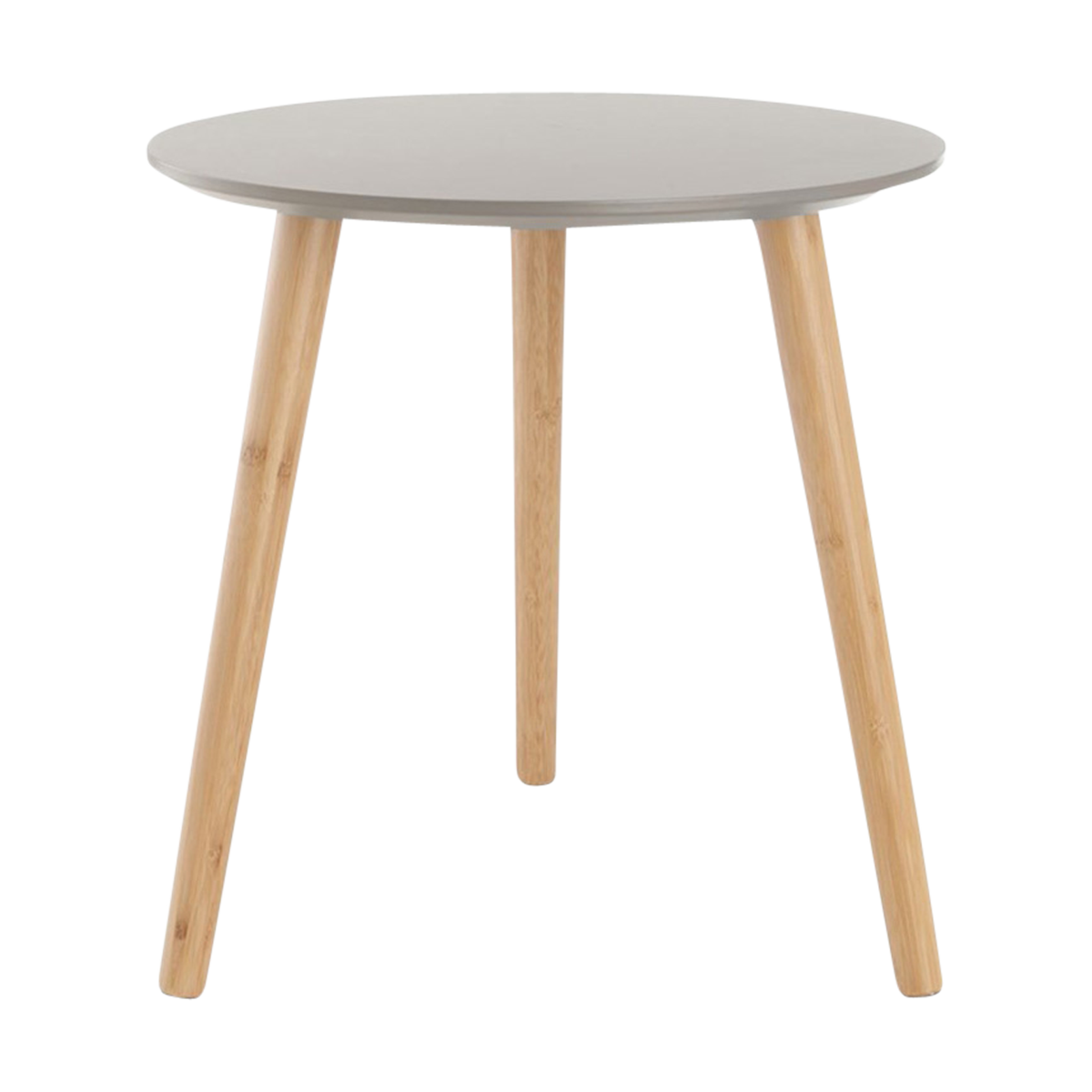 Esma houten bijzettafel grijs - Ø 40 cm