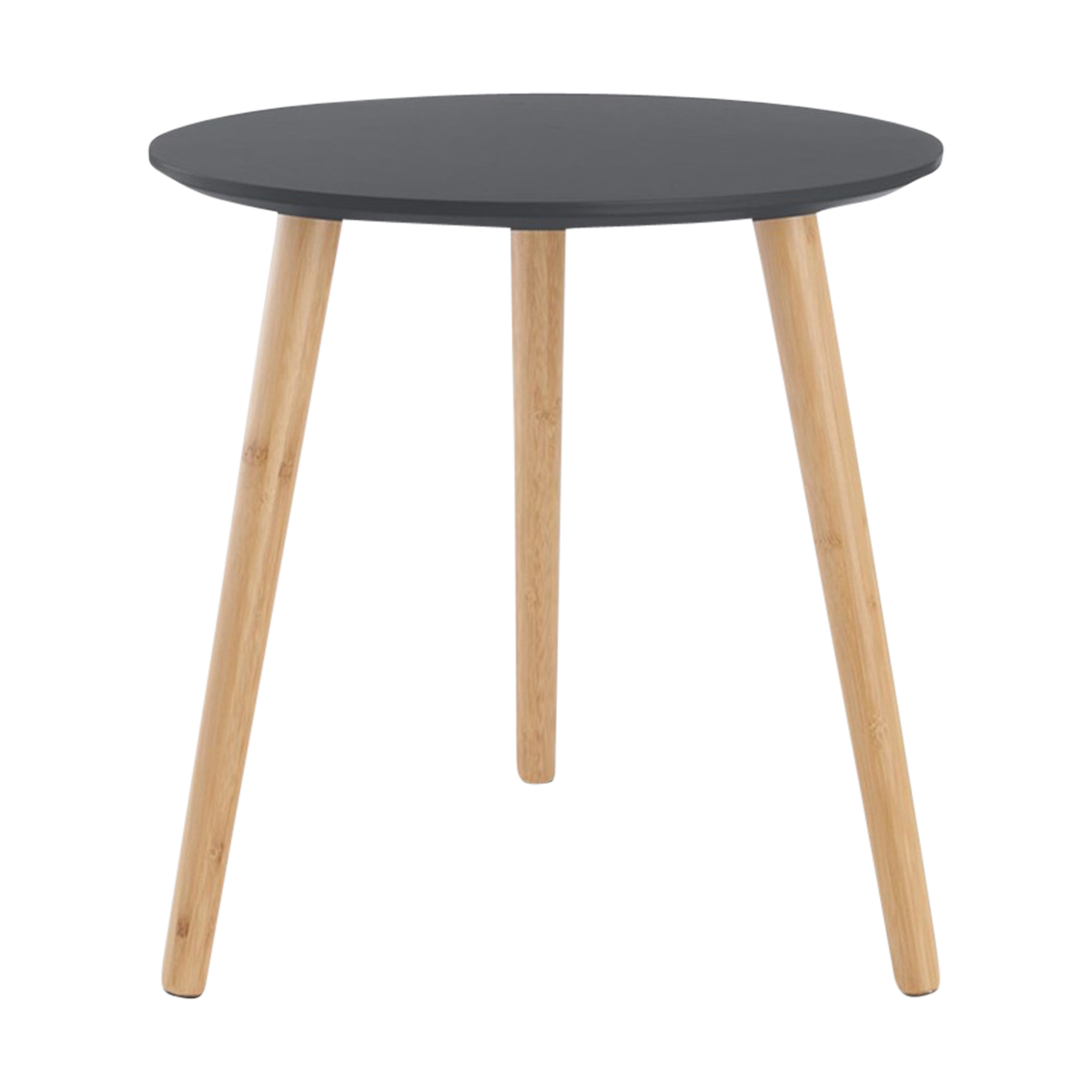 Esma houten bijzettafel donkergrijs - Ø 40 cm