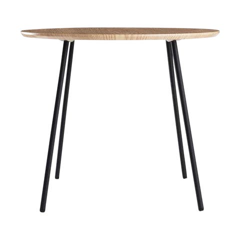 Jolijn houten bijzettafel naturel - Ø 55 cm