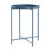 Susan metalen bijzettafel blauw - Ø 38 cm