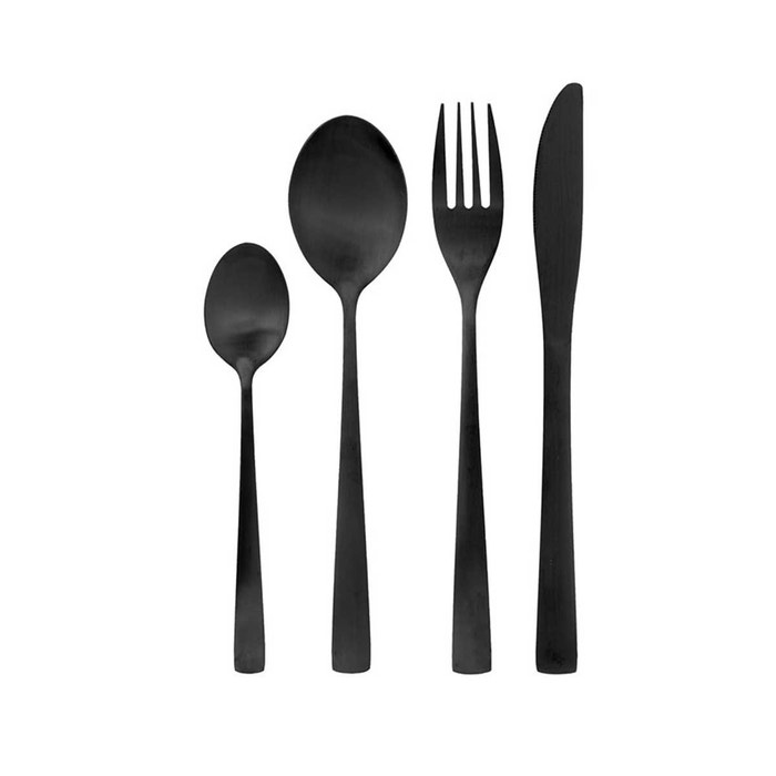 Ace bestekset zwart - 16 delig 