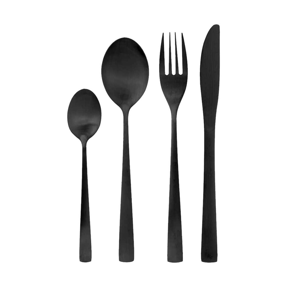 Ace bestekset zwart - 16 delig