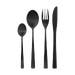Ace bestekset zwart - 16 delig